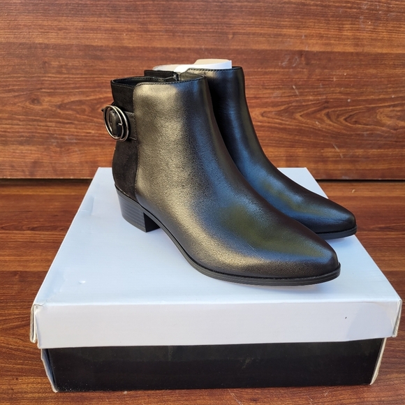 New Alfani Oakleyy Black Ankle Boots Women's Size 6 - Picture 3 of 16
